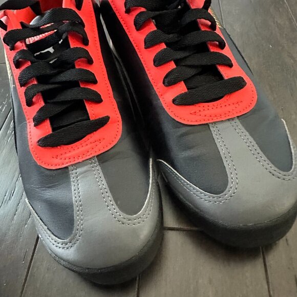 Puma Black, Teal and Red Roma Sneakers, US 10.5 - Picture 5 of 8